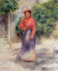 Gabrielle en el jardín, c.1905